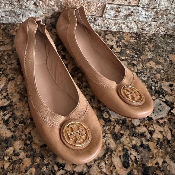 Tory Burch Claire Elastic Travel Ballet Flats - Picture 1 of 8